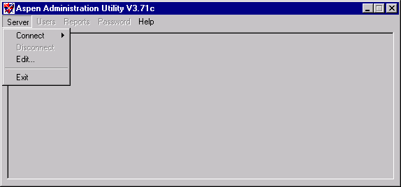 ADMIN Server Menu