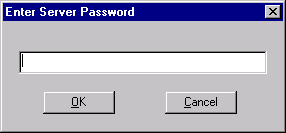 Enter Server Password Dialog