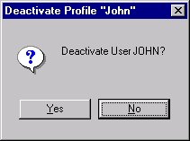 Deactivate Profile Dialog